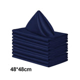Maxbell 10x Weddings Party Napkins Portable Elegant for Events Banquets Weddings Dark Blue