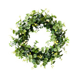 Maxbell Green Leaf Wreath Hanging Floral Romantic for Front Doors Shop Windows Style D