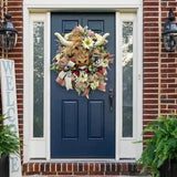 Maxbell Highland Cattle Spring Wreath Front Door Wreath 40cm Accessories Handcrafted
