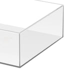 Maxbell Cake Display Stand Square Acrylic Cake Stand for Party Favors Gifts Birthday 25cmx25cmx12cm