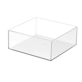 Maxbell Cake Display Stand Square Acrylic Cake Stand for Party Favors Gifts Birthday 25cmx25cmx12cm