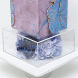 Maxbell Cake Display Stand Square Acrylic Cake Stand for Party Favors Gifts Birthday 25cmx25cmx12cm
