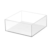 Maxbell Cake Display Stand Square Acrylic Cake Stand for Party Favors Gifts Birthday 25cmx25cmx10cm