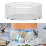 Maxbell Cake Stand Flower Holder Floating Cake Riser for Wedding Bridals Engagements 18cmx5cm with cover