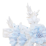 Maxbell 2 Pieces Wedding Bride Lace Garter soft Garter for Banquet Dance Dating blue