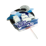 Maxbell Sailing Themed Birthday Cake Topper Cupcake Toppers for Party Favors Wedding
