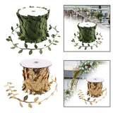 Maxbell 65.6ft Artificial Leaves Silk Greenery Fake Leaves for Backdrop Party Garden Green