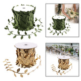 Maxbell 65.6ft Artificial Leaves Silk Greenery Fake Leaves for Backdrop Party Garden Green