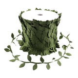 Maxbell 65.6ft Artificial Leaves Silk Greenery Fake Leaves for Backdrop Party Garden Green