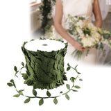 Maxbell 65.6ft Artificial Leaves Silk Greenery Fake Leaves for Backdrop Party Garden Green