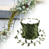 Maxbell 65.6ft Artificial Leaves Silk Greenery Fake Leaves for Backdrop Party Garden Green