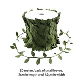 Maxbell 65.6ft Artificial Leaves Silk Greenery Fake Leaves for Backdrop Party Garden Green