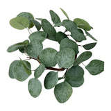 Maxbell Artificial Eucalyptus Leaves Candles Wreaths for Table Decoration Style A