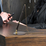 Maxbell Registry Pen with Stand Delicate Autograph Pen for Wedding Graduation Office Aureate