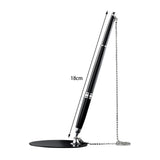 Maxbell Registry Pen with Stand Delicate Autograph Pen for Wedding Graduation Office Argent