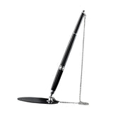 Maxbell Registry Pen with Stand Delicate Autograph Pen for Wedding Graduation Office Argent