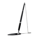 Maxbell Registry Pen with Stand Delicate Autograph Pen for Wedding Graduation Office Argent
