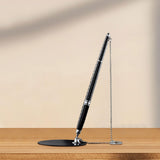 Maxbell Registry Pen with Stand Delicate Autograph Pen for Wedding Graduation Office Argent
