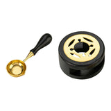 Maxbell Melting Pot Sealing Furnace Tool for Melting Seals Beads Sealing Stamp Stamp black