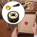 Maxbell Melting Pot Sealing Furnace Tool for Melting Seals Beads Sealing Stamp Stamp black