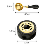 Maxbell Melting Pot Sealing Furnace Tool for Melting Seals Beads Sealing Stamp Stamp black