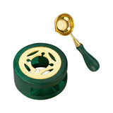 Maxbell Melting Pot Sealing Furnace Tool for Melting Seals Beads Sealing Stamp Stamp green