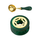 Maxbell Melting Pot Sealing Furnace Tool for Melting Seals Beads Sealing Stamp Stamp green