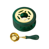 Maxbell Melting Pot Sealing Furnace Tool for Melting Seals Beads Sealing Stamp Stamp green