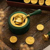 Maxbell Melting Pot Sealing Furnace Tool for Melting Seals Beads Sealing Stamp Stamp green