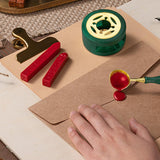 Maxbell Melting Pot Sealing Furnace Tool for Melting Seals Beads Sealing Stamp Stamp green