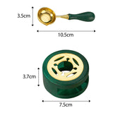 Maxbell Melting Pot Sealing Furnace Tool for Melting Seals Beads Sealing Stamp Stamp green