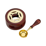 Maxbell Melting Pot Sealing Furnace Tool for Melting Seals Beads Sealing Stamp Stamp brown