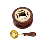Maxbell Melting Pot Sealing Furnace Tool for Melting Seals Beads Sealing Stamp Stamp brown