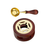Maxbell Melting Pot Sealing Furnace Tool for Melting Seals Beads Sealing Stamp Stamp brown