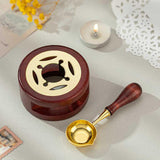 Maxbell Melting Pot Sealing Furnace Tool for Melting Seals Beads Sealing Stamp Stamp brown