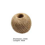 Maxbell 3Pcs 2mm Hemp Twine String for Plant Hanging Bakery Boxes Wrapping Gardening