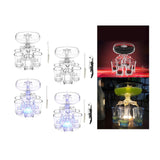 Maxbell 6 Glass Dispenser Clear Wine Rack for Party Party Drinking Wedding with 6 Cups Brush