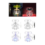 Maxbell 6 Glass Dispenser Clear Wine Rack for Party Party Drinking Wedding with 6 Cups Brush
