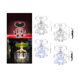 Maxbell 6 Glass Dispenser Clear Wine Rack for Party Party Drinking Wedding with 6 Cups Brush