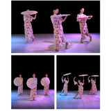 Maxbell Oiled Paper Umbrella 70cm Ancient Dance Umbrella for Costumes Parties Events Style B