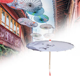 Maxbell Oiled Paper Umbrella 70cm Ancient Dance Umbrella for Costumes Parties Events Style B