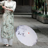 Maxbell Oiled Paper Umbrella 70cm Ancient Dance Umbrella for Costumes Parties Events Style B