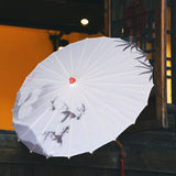 Maxbell Oiled Paper Umbrella 70cm Ancient Dance Umbrella for Costumes Parties Events Style B