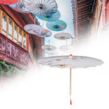 Maxbell Oiled Paper Umbrella 70cm Ancient Dance Umbrella for Costumes Parties Events Style E
