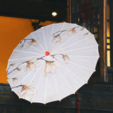 Maxbell Oiled Paper Umbrella 70cm Ancient Dance Umbrella for Costumes Parties Events Style E