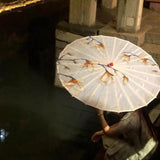 Maxbell Oiled Paper Umbrella 70cm Ancient Dance Umbrella for Costumes Parties Events Style E