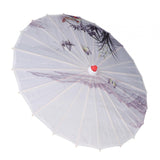 Maxbell Oiled Paper Umbrella 70cm Ancient Dance Umbrella for Costumes Parties Events Style G