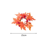 Maxbell Thanksgiving Candle Ring Holder Fall Candle Rings for Tabletop Farmhouse Bar Orange