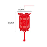 Maxbell Red Chinese Lantern Chinese New Year Lantern DIY Craft Set for Home Festival