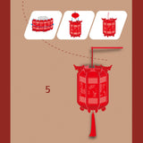 Maxbell Red Chinese Lantern Chinese New Year Lantern DIY Craft Set for Home Festival